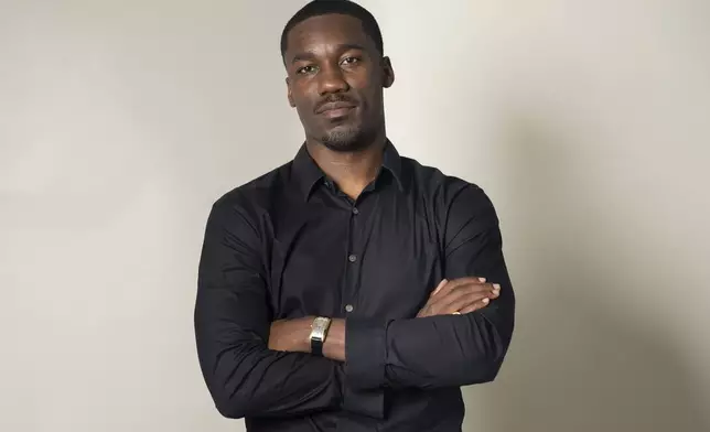 Giveon poses for a portrait on Thursday, May 29, 2025, in New York. (AP Photo/Gary Gerard Hamilton)