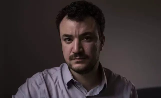 Pro-Palestinian activist Mahmoud Khalil poses for a portrait during an interview, July 3, 2025, in New York. (AP Photo/Yuki Iwamura)