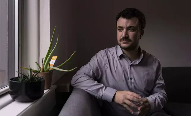 Pro-Palestinian activist Mahmoud Khalil poses for a portrait during an interview, July 3, 2025, in New York. (AP Photo/Yuki Iwamura)