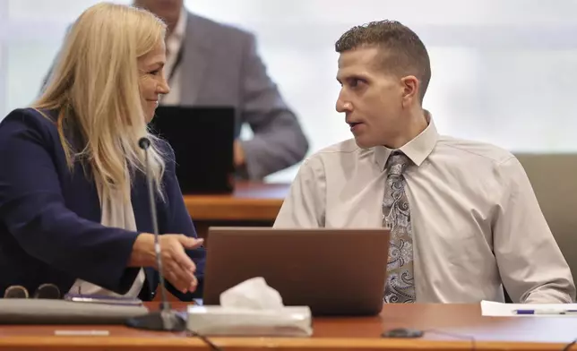 Brian Kohberger, charged in the murders of four University of Idaho students, appears at the Ada County Courthouse, Wednesday, July 2, 2025, in Boise, Idaho. (AP Photo/Kyle Green, Pool)