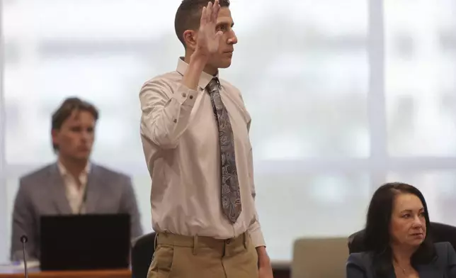 Brian Kohberger, charged in the murders of four University of Idaho students, appears at the Ada County Courthouse, Wednesday, July 2, 2025, in Boise, Idaho. (AP Photo/Kyle Green, Pool)