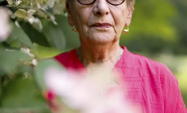 Marianne Hirsch, a professor at Columbia University, poses for a portrait on Thursday, July 24, 2025 in Norwich, Vt. (AP Photo/Michael Owens)