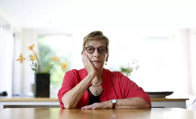 Marianne Hirsch, a professor at Columbia University, poses for a portrait on Thursday, July 24, 2025 in Norwich, Vt. (AP Photo/Michael Owens)