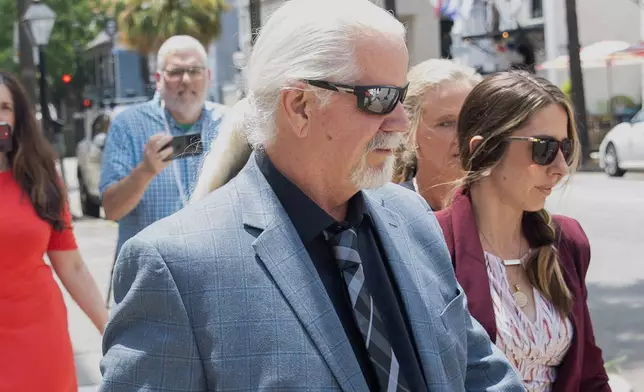 Bhagavan "Doc" Antle leaves the Charleston federal courthouse Tuesday, July 8, 2025 pleaded guilty to two conspiracy charges on Nov. 6, 2023, for illegally trafficking animals and trying to cover it up by laundering the money in Charleston, S.C. (Andrew Whitaker/The Post And Courier via AP)
