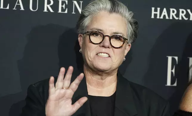 Rosie O'Donnell arrives at the ELLE Women in Hollywood celebration in Los Angeles, Nov. 19, 2024. (Photo by Jordan Strauss/Invision/AP File)