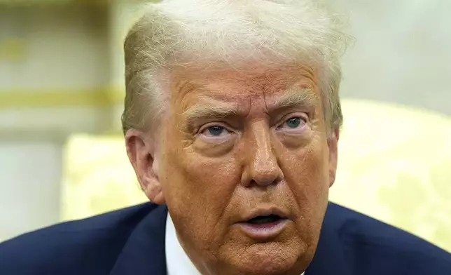 President Donald Trump meets with Philippine President Ferdinand Marcos Jr., in the Oval Office of the White House, Tuesday, July 22, 2025, in Washington. (AP Photo/Alex Brandon)