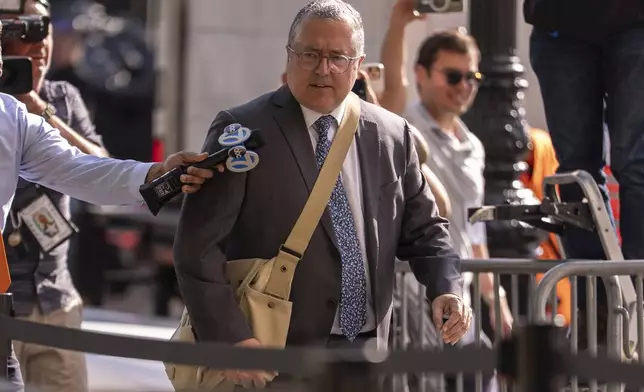Marc Agnifilo, defense attorney for Sean Combs, arrives at court on Monday, June 30, 2025, in New York. (AP Photo/Yuki Iwamura)