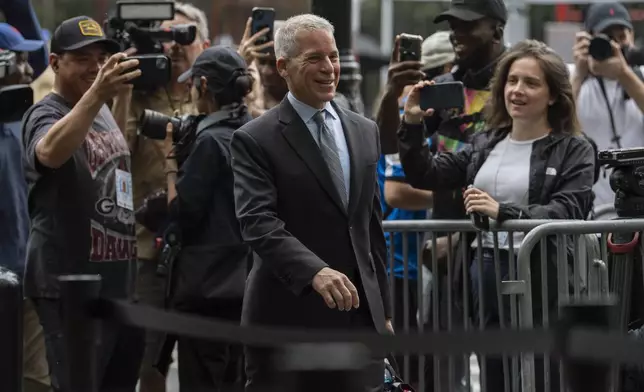 Brian Steel, defense attorney for Sean “Diddy” Combs, arrives at court on Wednesday, July 2, 2025, in New York. (AP Photo/Yuki Iwamura)
