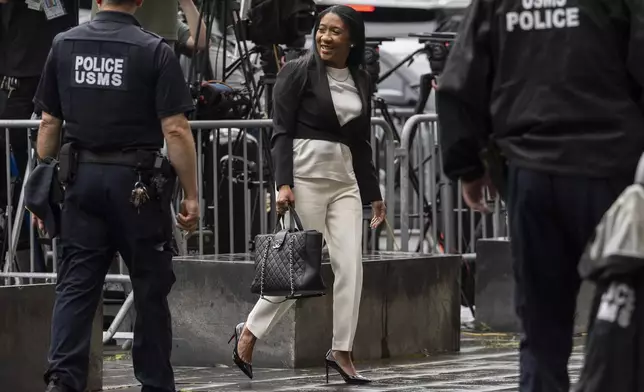 Nicole Westmoreland, defense attorney for Sean “Diddy” Combs, arrives at court on Wednesday, July 2, 2025, in New York. (AP Photo/Yuki Iwamura)