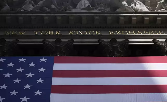 The New York Stock Exchange is seen in New York, Monday, July 14, 2025. (AP Photo/Seth Wenig)