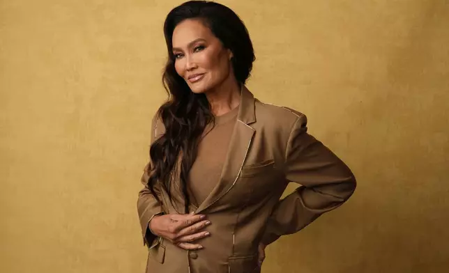 Tia Carrere poses for a portrait to promote "Lilo &amp; Stitch" during Comic-Con International on Friday, July 25, 2025, in San Diego. (AP Photo/Chris Pizzello)
