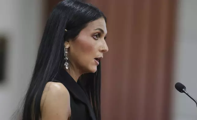 Alivea Goncalves, sister of victim Kaylee Goncalves speaks at the sentencing hearing of Bryan Kohberger at the Ada County Courthouse, Wednesday, July 23, 2025, in Boise, Idaho, for brutally stabbing four University of Idaho students to death nearly three years ago. (AP Photo/Kyle Green, Pool)