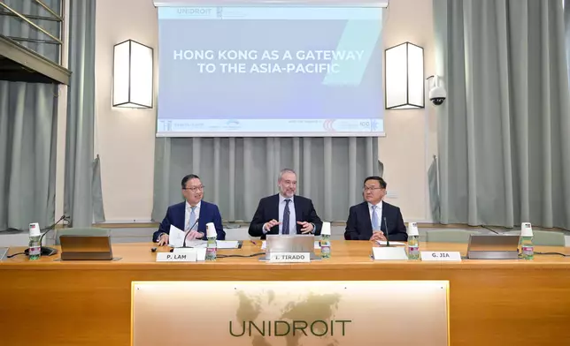 SJ promotes Hong Kong's unique legal advantages in Rome  Source: HKSAR Government Press Releases
