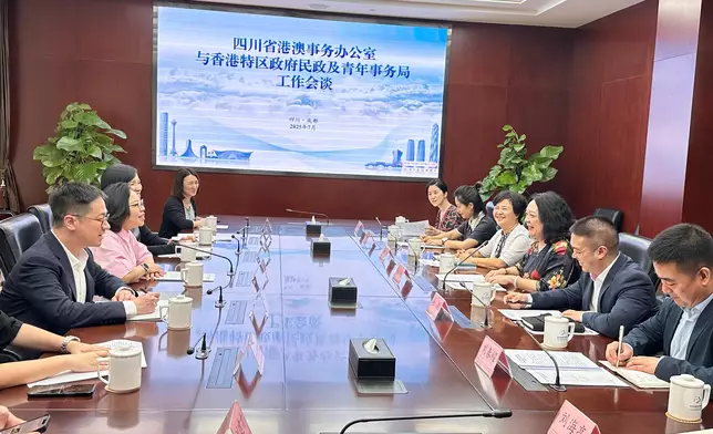 SHYA continues visit to Sichuan  Source: HKSAR Government Press Releases