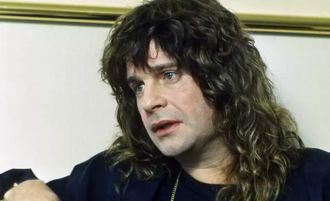 FILE - British rock musician Ozzy Osbourne is shown on Oct. 27, 1988 in New York. (AP Photo/Mark Lennihan, file)