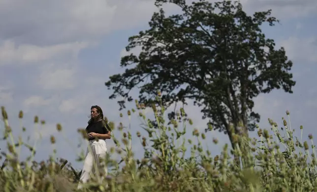 Shannon Keeler speaks during an interview with The Associated Press in Gettysburg, Pa., Thursday, July 17, 2025. (AP Photo/Matt Rourke)