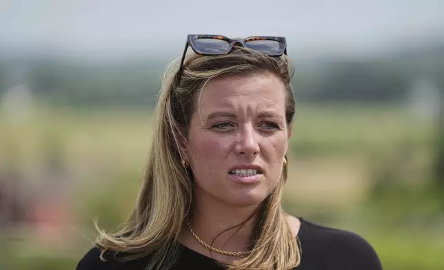 Shannon Keeler speaks during an interview with The Associated Press in Gettysburg, Pa., Thursday, July 17, 2025. (AP Photo/Matt Rourke)