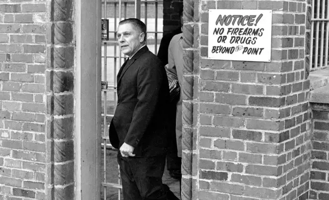 FILE - Former Teamster's President James Hoffa leaves the Lewisberg, Penn., penitentiary on Dec. 23, 1971 after having his sentence commuted by President Richard Nixon. (AP Photo, File)