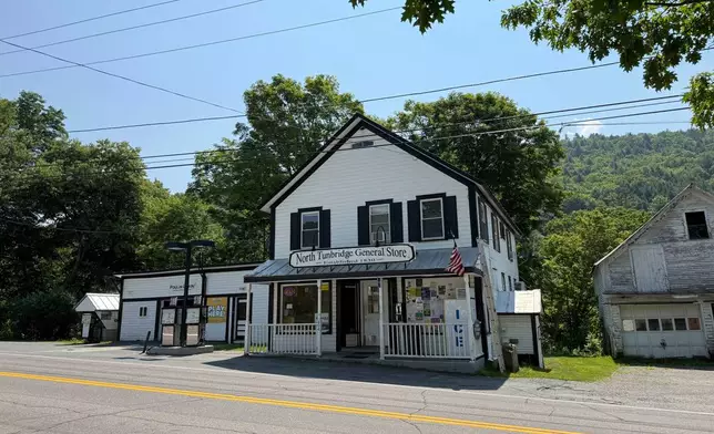 The North Tunbridge General Store is pictured on July 16, 2025 in Tunbridge, Vt. (AP Photo/Amanda Swinhart)