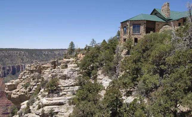 This undated photo provided by the National Park Service shows Grand Canyon Lodge on the North Rim of Grand Canyon, Ariz. (Michael Quinn/National Park Service via AP)