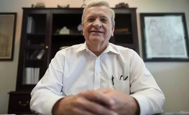 Bartow County Commissioner Steve Taylor poses for a photo, Friday, June 27, 2025, in Cartersville, Ga. (AP Photo/Mike Stewart)
