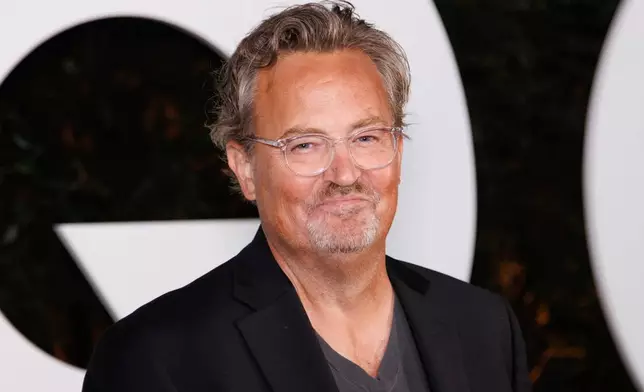 FILE - Matthew Perry appears at the GQ Men of the Year Party in West Hollywood, Calif., on Nov. 17, 2022. (Photo by Willy Sanjuan/Invision/AP, File)