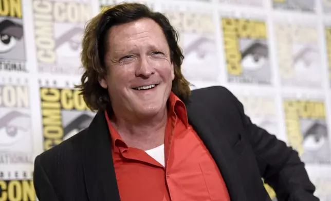 FILE - Michael Madsen appears at "The Hateful Eight" press line at Comic-Con International on July 11, 2015, in San Diego. (Photo by Chris Pizzello/Invision/AP, File)