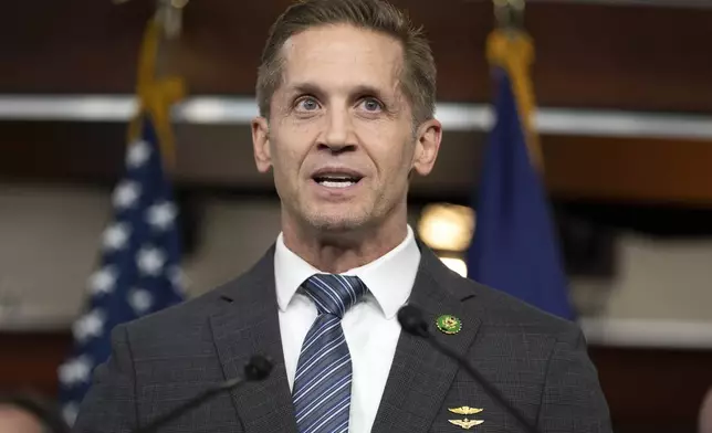 FILE - Rep.-elect Rich McCormick, R-Ga., speaks during a news conference with Republicans, Jan. 4, 2023, on Capitol Hill in Washington. (AP Photo/Jacquelyn Martin, File)