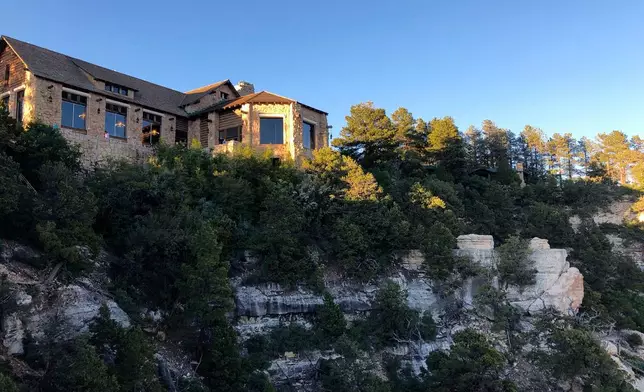 The Grand Canyon Lodge on the North Rim of Grand Canyon, Ariz., in June 2019. (AP Photo/Ryan Pearson)