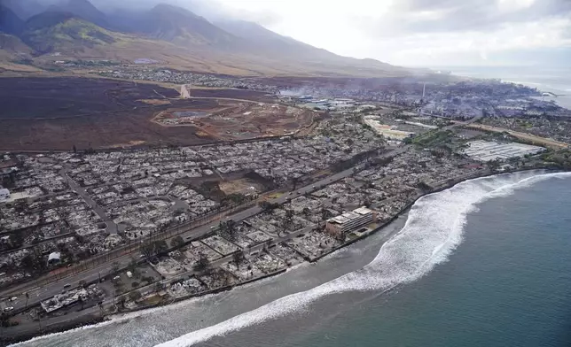 FILE - Wildfire wreckage is shown in Lahaina, Hawaii, Aug. 10, 2023. (AP Photo/Rick Bowmer, File)