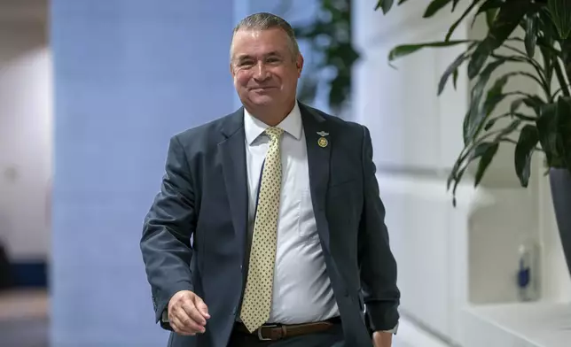 FILE - Rep. Don Bacon, R-Neb., heads to a closed-door GOP meeting at the Capitol in Washington, Sept. 19, 2023. (AP Photo/J. Scott Applewhite, File)