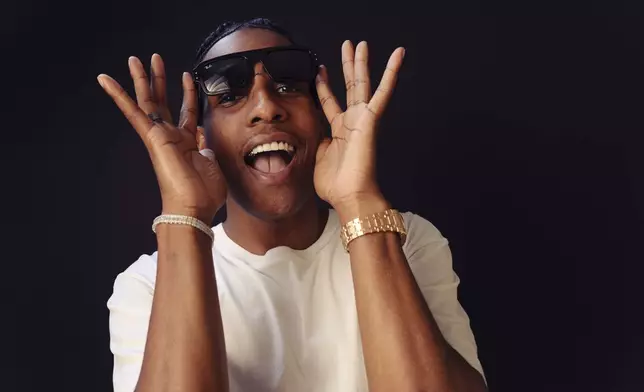 A$AP Rocky poses for a portrait to promote "Highest 2 Lowest" on Sunday, Aug. 10, 2025, in New York. (Photo by Drew Gurian/Invision/AP)