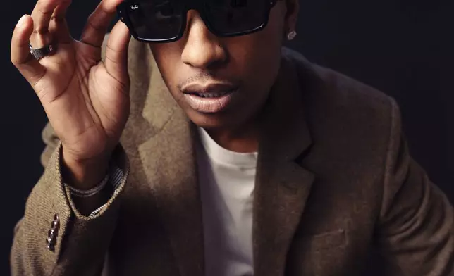 A$AP Rocky poses for a portrait to promote "Highest 2 Lowest" on Sunday, Aug. 10, 2025, in New York. (Photo by Drew Gurian/Invision/AP)