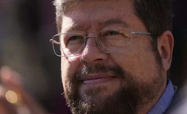 FILE - Bolivian presidential candidate Samuel Doria Medina attends his campaign rally ahead of the upcoming presidential election, in La Paz, Bolivia, July 12, 2025. (AP Photo/Juan Karita, File)