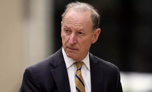 FILE - Attorney Abbe Lowell arrives at federal court, June 6, 2024, in Wilmington, Del. (AP Photo/Matt Rourke, File)