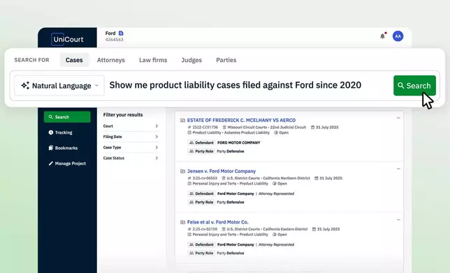 UniCourt DART - Docket Research