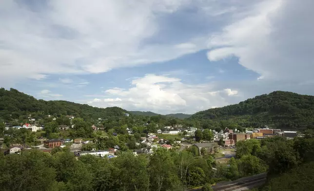 FILE - Nestled in the heart of the coal fields of Appalachia, the small city of Hazard, Ky., is seen on May 26, 2015. (AP Photo/David Stephenson, File)