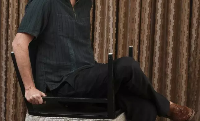 Kyle Marvin, a cast member and co-screenwriter of "Splitsville," poses for a portrait on Thursday, Aug. 14, 2025, in Los Angeles. (AP Photo/Chris Pizzello)