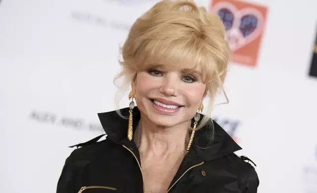 FILE - Loni Anderson arrives at the 22nd Annual Race To Erase MS Event held at the Hyatt Regency Century Plaza Hotel, Friday, April 24, 2015, in Los Angeles. (Photo by Richard Shotwell/Invision/AP, File)
