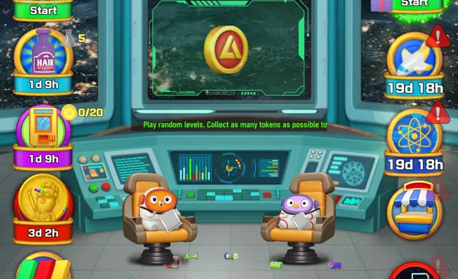 Maca &amp; Roni Match 3 LAB is a vibrant and feature-packed match-3 puzzle title that combines classic gameplay with inventive new mechanics and a playful animated universe (Image: FunkyVine)