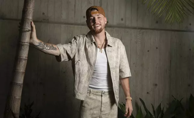 Bailey Zimmerman poses for a portrait on Thursday, July 24, 2025, in Los Angeles. (Photo by Rebecca Cabage/Invision/AP)