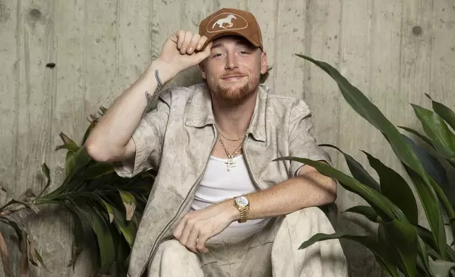 Bailey Zimmerman poses for a portrait on Thursday, July 24, 2025, in Los Angeles. (Photo by Rebecca Cabage/Invision/AP)