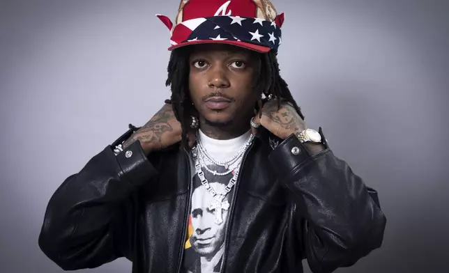 JID poses for a portrait on Tuesday, Aug. 5, 2025, in New York. (Photo by Andy Kropa/Invision/AP)