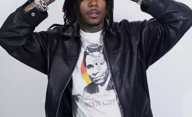 JID poses for a portrait on Tuesday, Aug. 5, 2025, in New York. (Photo by Andy Kropa/Invision/AP)