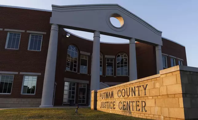 The Putnam County Justice Center is pictured, Friday, Aug. 22, 2025, in Cookeville, Tenn. (AP Photo/Brett Carlsen)