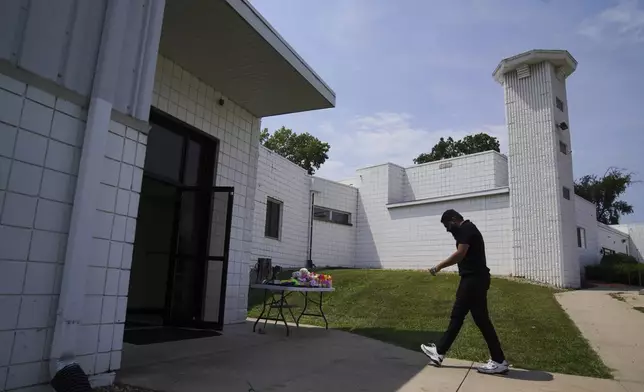 Muslims attend Friday prayer at the Islamic Center of Cedar Rapids on Friday, Aug. 8, 2025, in Cedar Rapids, Iowa. (AP Photo/Jessie Wardarski)