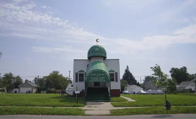 "The Mother Mosque of America," completed in 1934, was the first mosque built from the ground up in the United States, seen on Friday, Aug. 8, 2025, in Cedar Rapid, Iowa. (AP Photo/Jessie Wardarski)