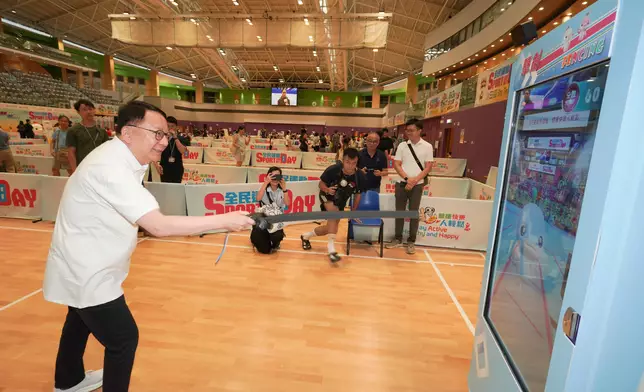 CE takes part in Sport For All Day 2025 (with photos/video) Source: HKSAR Government Press Releases