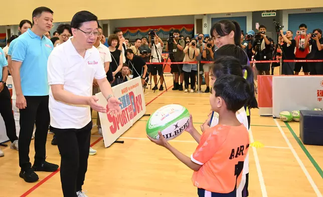 CE takes part in Sport For All Day 2025 (with photos/video) Source: HKSAR Government Press Releases