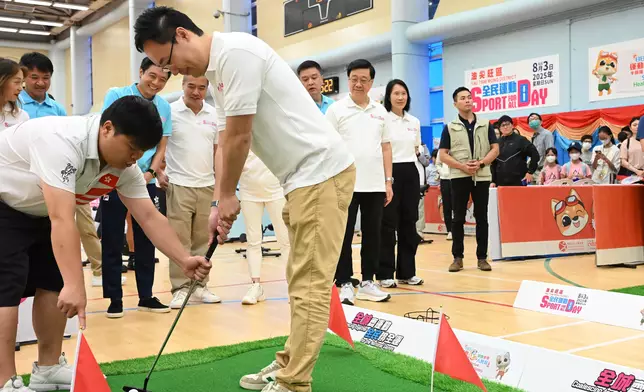 CE takes part in Sport For All Day 2025 (with photos/video) Source: HKSAR Government Press Releases